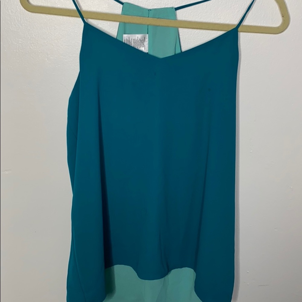 Teal reversible top
